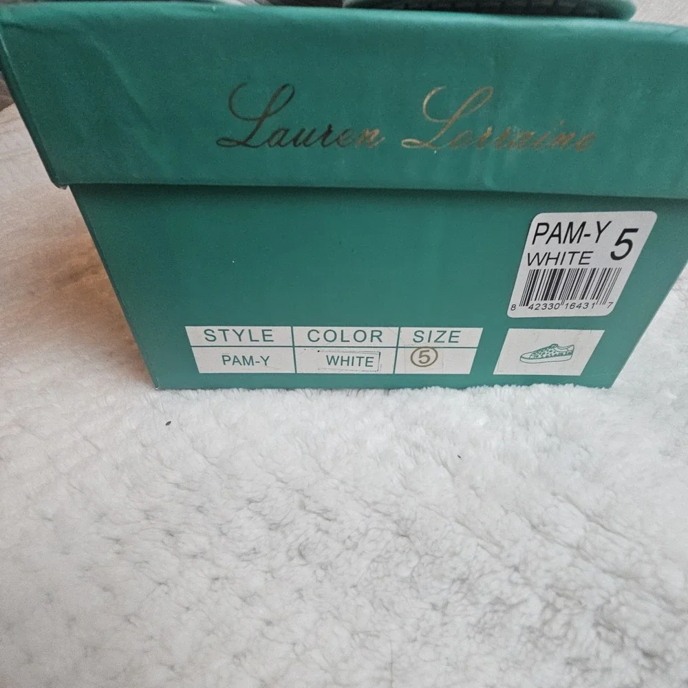 Lauren Lorraine - Pam-Y - Women's Ivory Sneakers - Size 5- Embellished‎